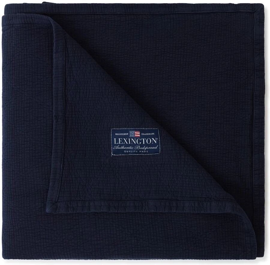 Lexington Icons Quilted sengeteppe 240 x 260 cm Dark blue