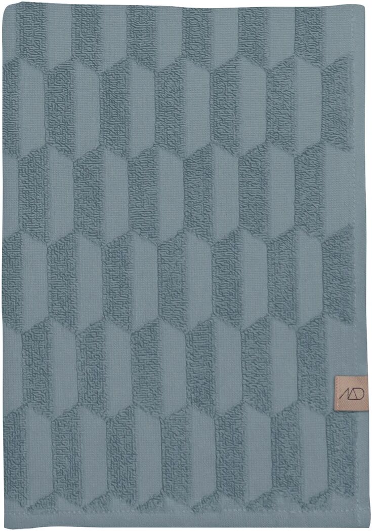 Mette Ditmer Geo håndkle 70x133 cm Stone blue