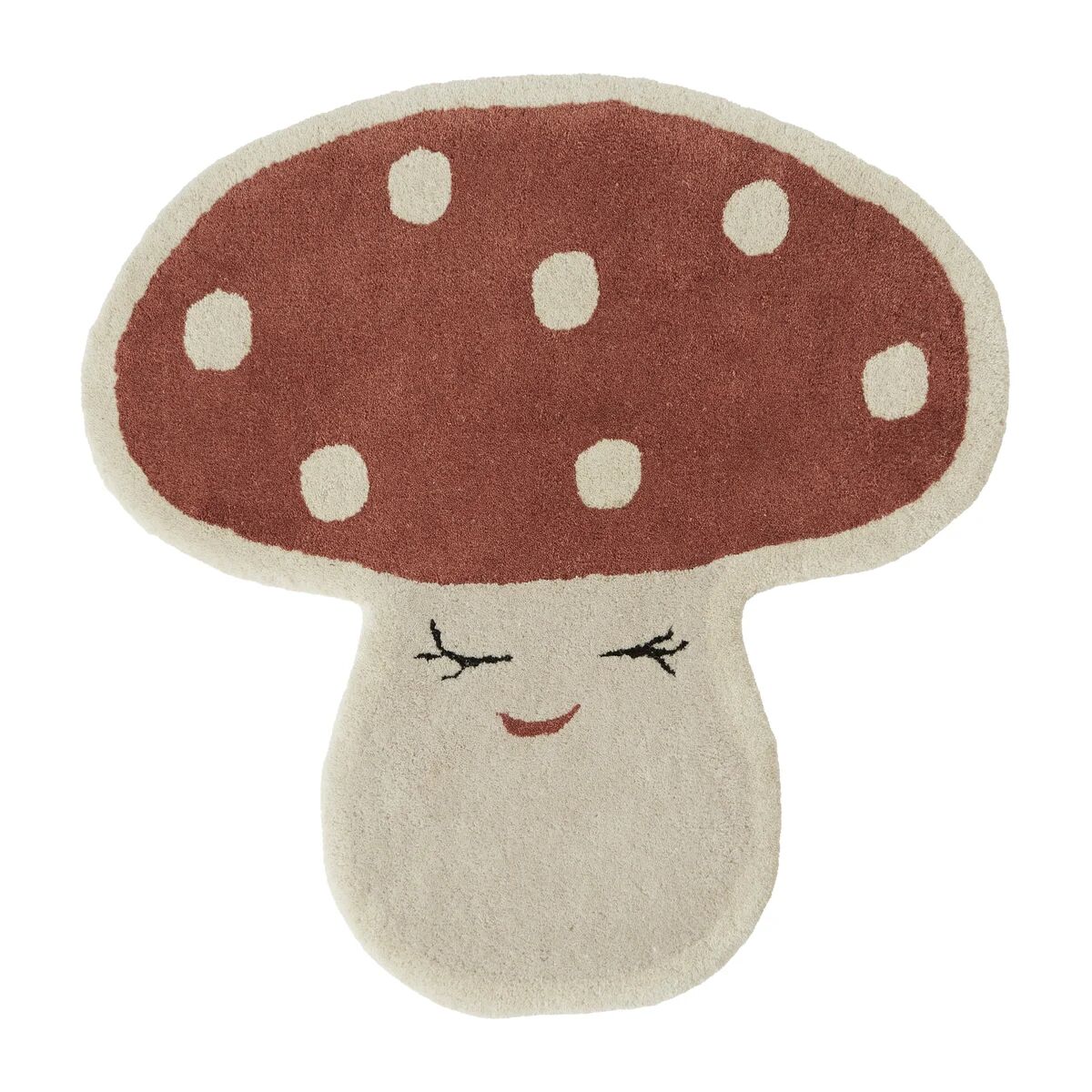 OYOY Malle mushroom teppe 75 x 77 cm Red