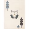 Yellow Tipi Dywan Sleeping Owl 120x170cm - Size: 120 x 170 cm