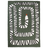 Beliani Tapete em lã verde 160 x 230 cm com motivo de cobra para quarto infantil ou berçário