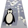 Dywany Luszczow Tapete Bcf Flash Penguin 3997 - Pinguim Cinzento (160 x 220 cm)