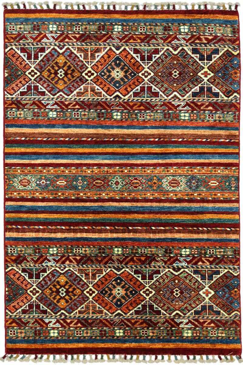 Nain Trading Oriental Rug Arijana Shaal 150x95 Beige/Rust (Wool, Pakistan, Hand-Knotted)