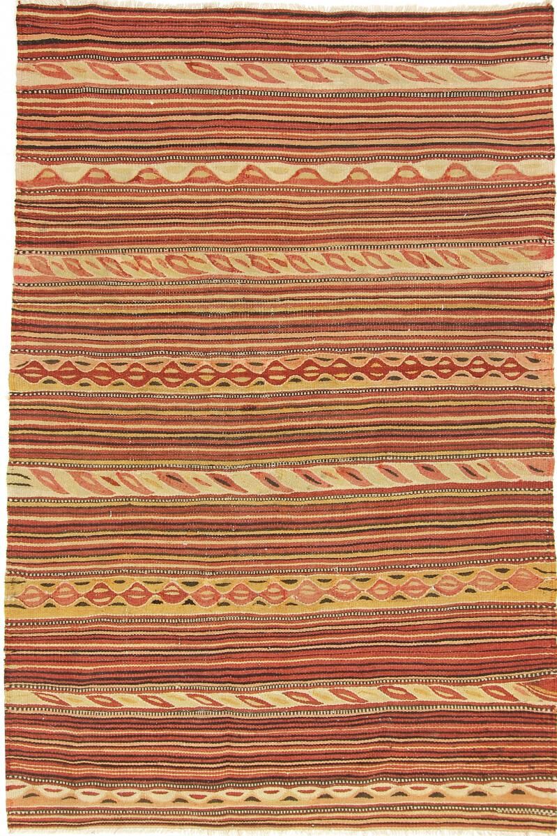 Nain Trading Tapete Oriental Kilim Fars Azerbaijan Antigo 226x145 Beige/Orange (Lã, Pérsia / Irão, Tecidos à mão)