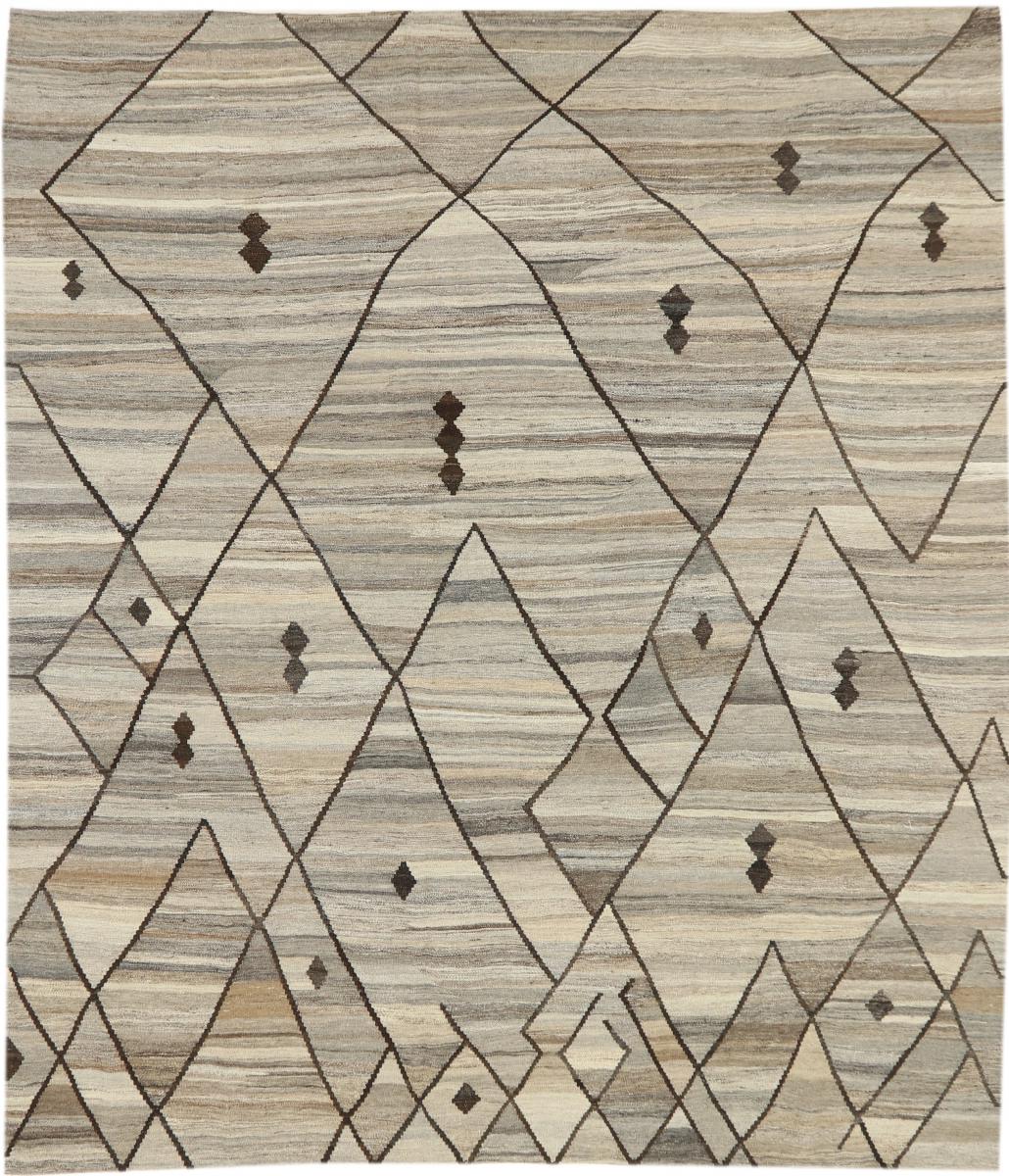 Nain Trading Tapete Feito à Mão Kilim Berber Design 296x257 Grey/Beige (Lã, Pérsia / Irão)