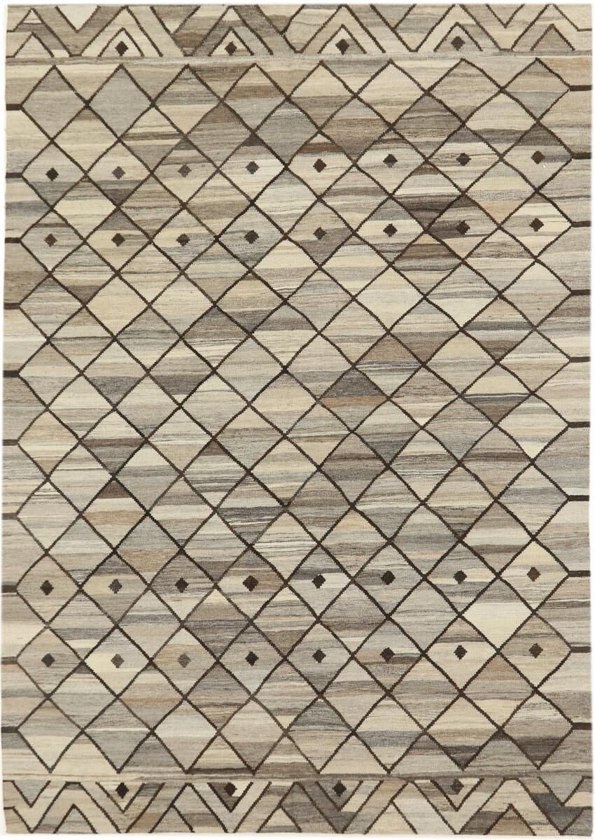 Nain Trading Tapete Kilim Berber Design 294x209 Grey/Beige (Pérsia / Irão, Lã, Tecidos à mão)