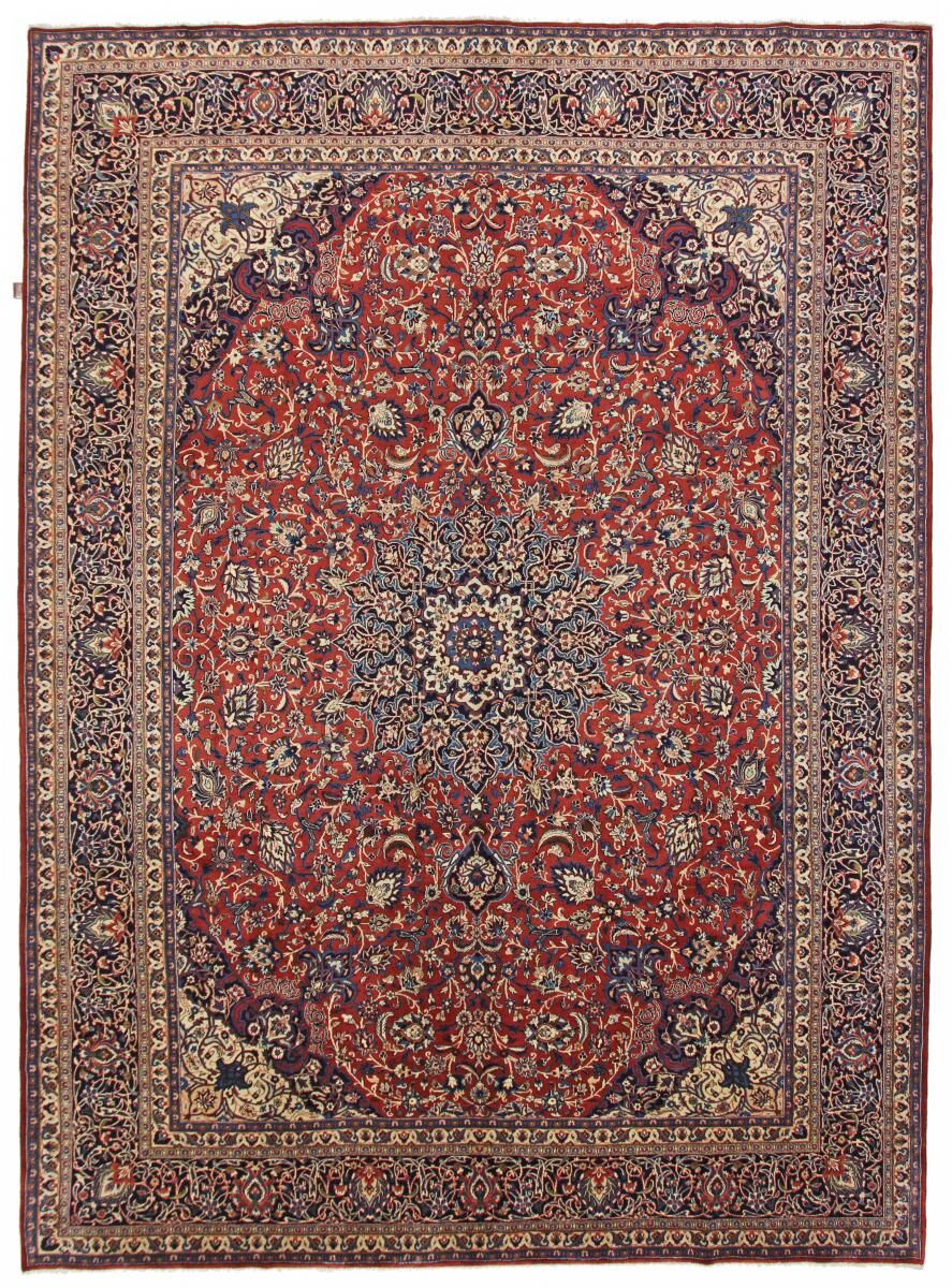 Nain Trading Tapete Oriental Isfahan 399x287 Dark Brown/Purple (Lã, Pérsia / Irão, Mão-atada)