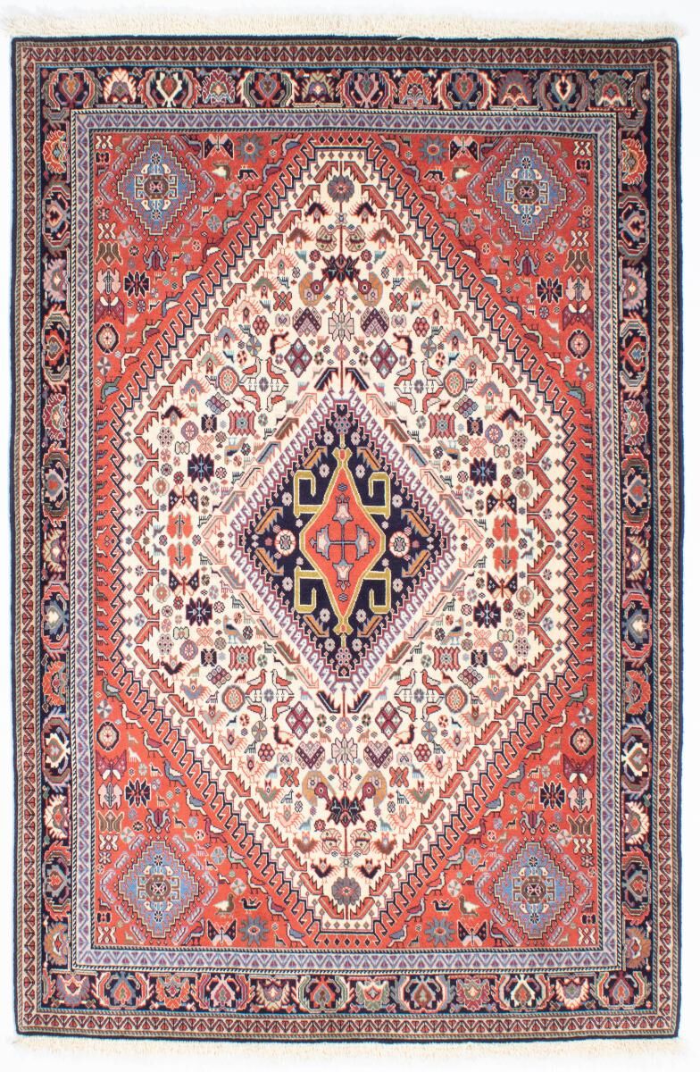 Nain Trading Tapete Oriental Ghashghai 211x140 Dark Brown/Orange (Lã, Pérsia / Irão, Mão-atada)