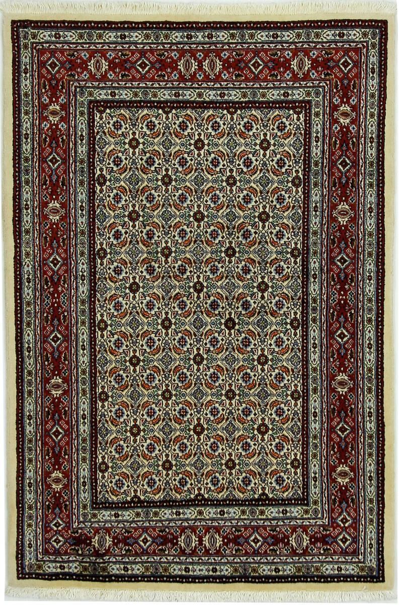 Nain Trading Tapete Oriental Moud 149x102 Beige/Dark Brown (Lã / seda, Pérsia / Irão, Mão-atada)