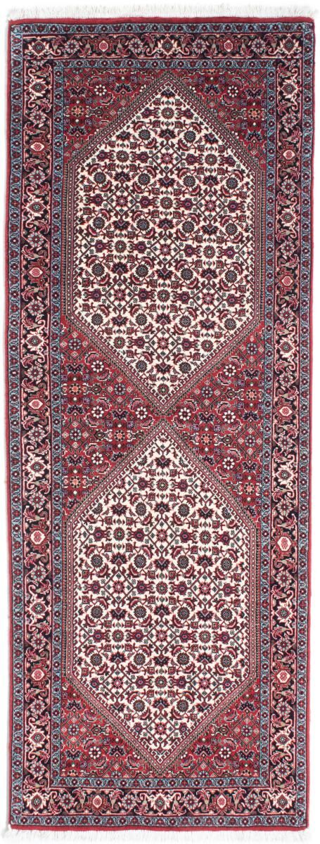 Nain Trading Tapete Oriental Bidjar 204x72 Corredor Dark Brown/Pink (Lã, Pérsia / Irão, Mão-atada)