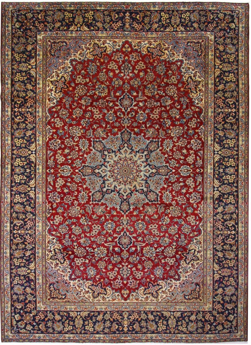 Nain Trading Tapete Persa Isfahan 399x291 Dark Grey/Rust (Mão-atada, Pérsia / Irão, Lã)