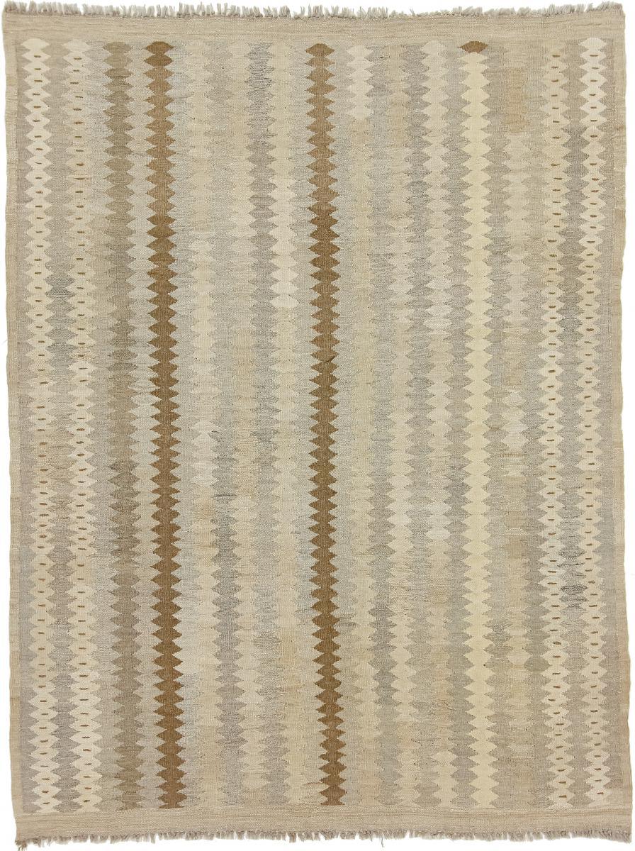 Nain Trading Tapete Kilim Afegão Heritage 193x149 Beige/Dark Brown (Afeganistão, Tecidos à mão, Lã)