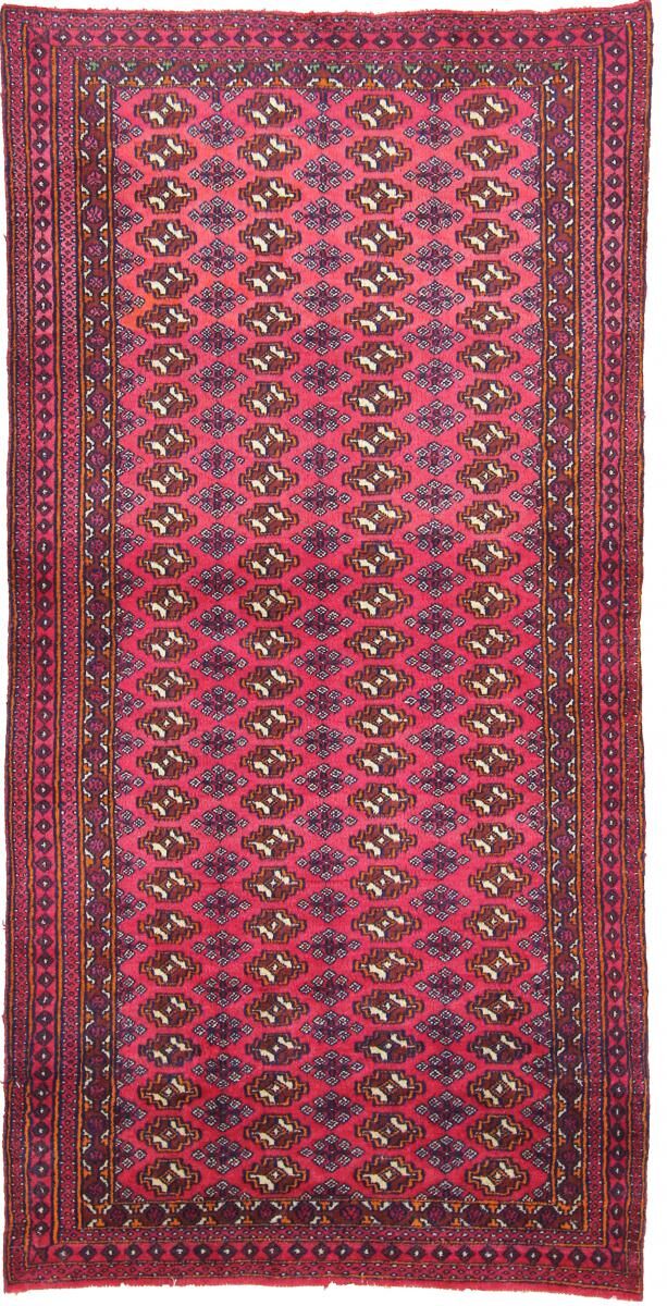 Nain Trading Tapete Persa Balúchi 179x93 Corredor Red/Pink (Mão-atada, Pérsia / Irão, Lã)