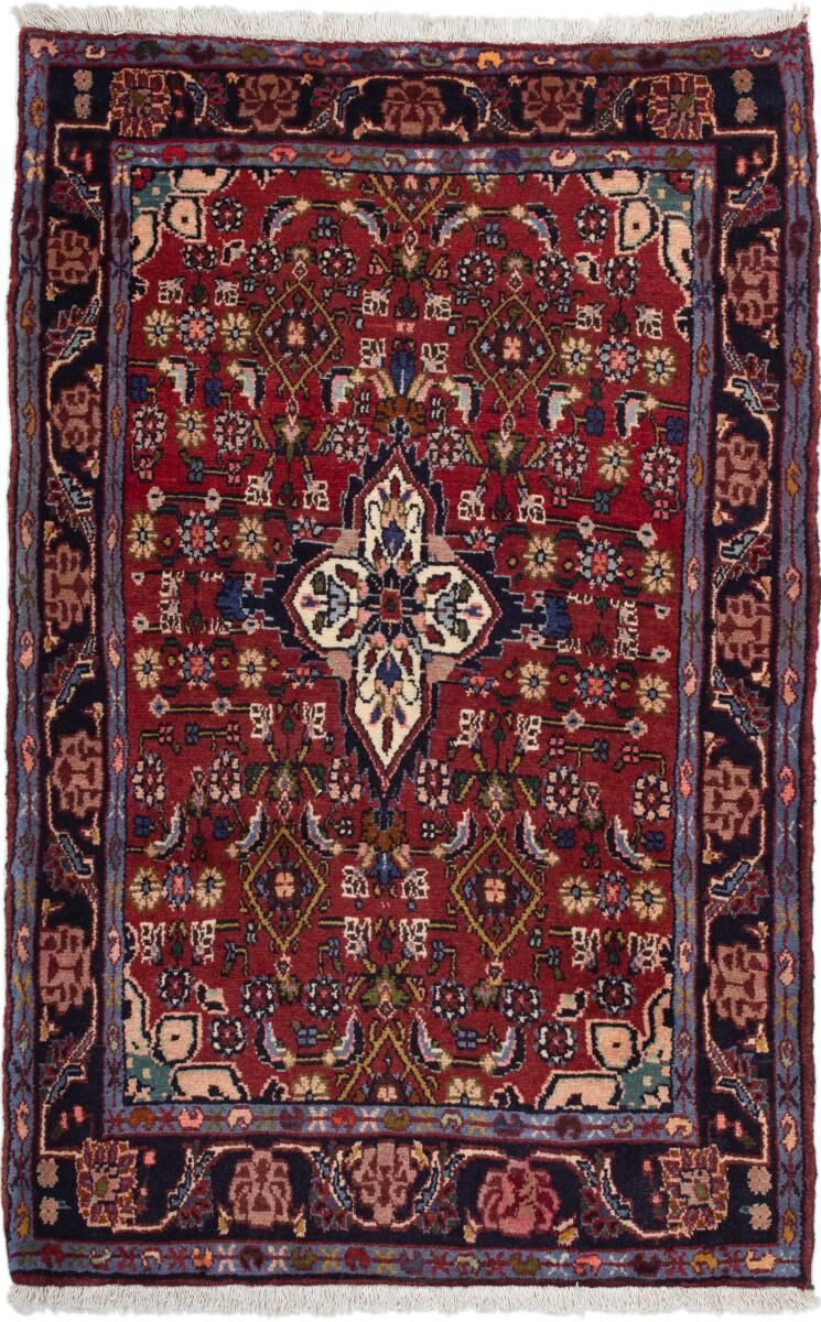 Nain Trading Tapete Oriental Gharadjeh 129x82 Dark Grey/Purple (Lã, Pérsia / Irão, Mão-atada)