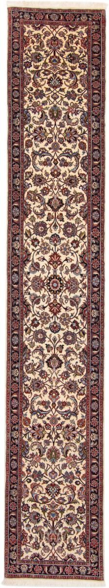 Nain Trading Tapete Oriental Masshad 388x68 Corredor Beige/Purple (Lã, Pérsia / Irão, Mão-atada)