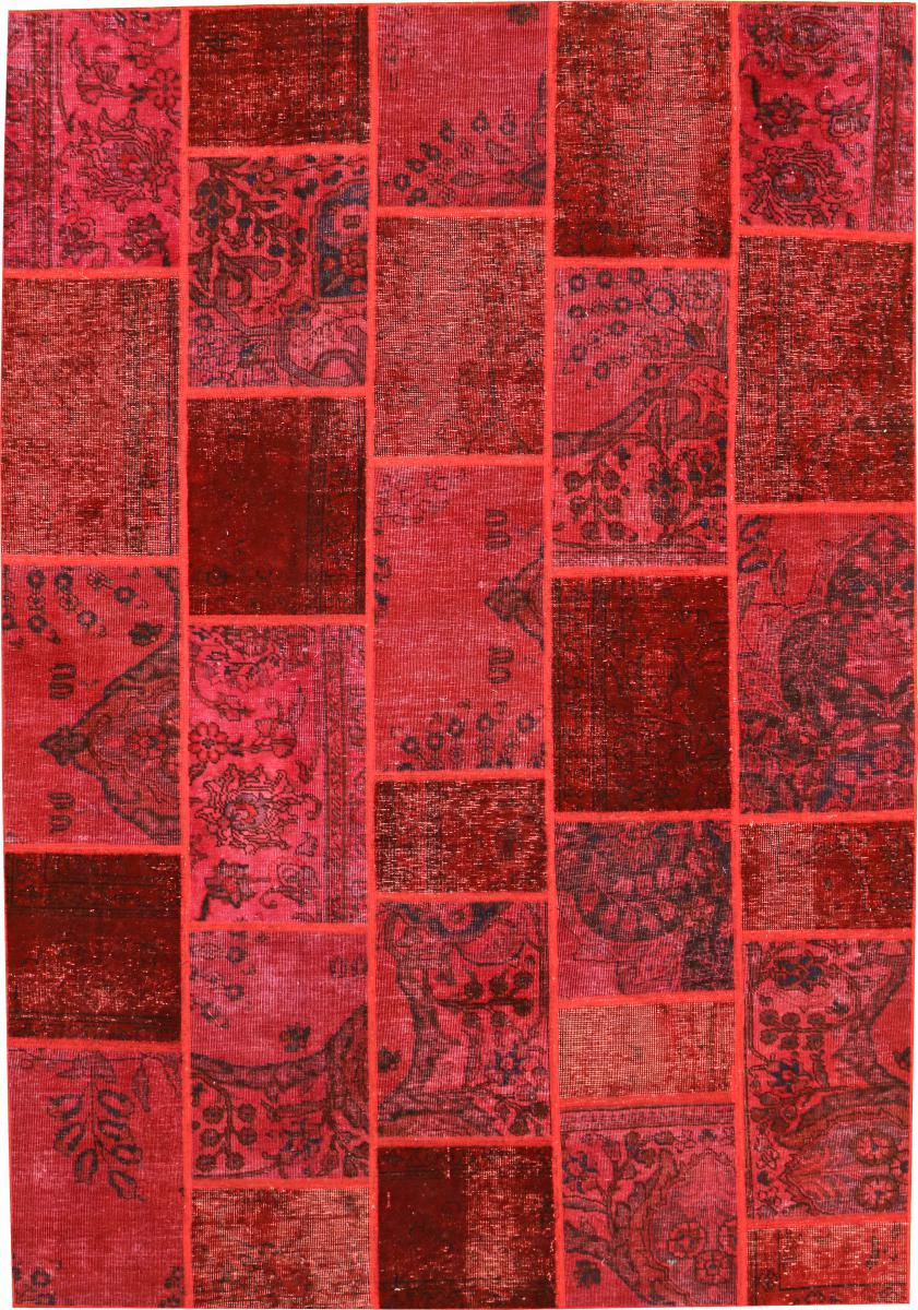 Nain Trading Tapete Patchwork 239x169 Brown/Red (Pérsia / Irão, Lã, Mão-atada)