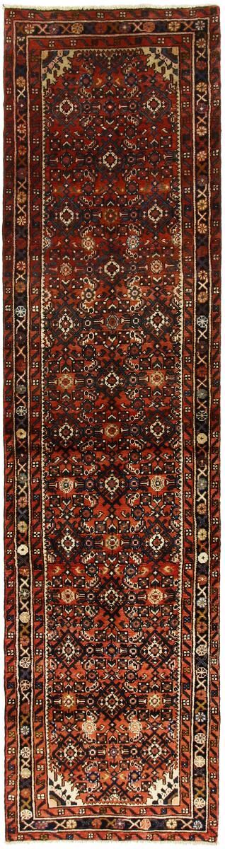 Nain Trading Tapete Oriental Hosseinabad 304x77 Corredor Dark Grey/Brown (Lã, Pérsia / Irão, Mão-atada)