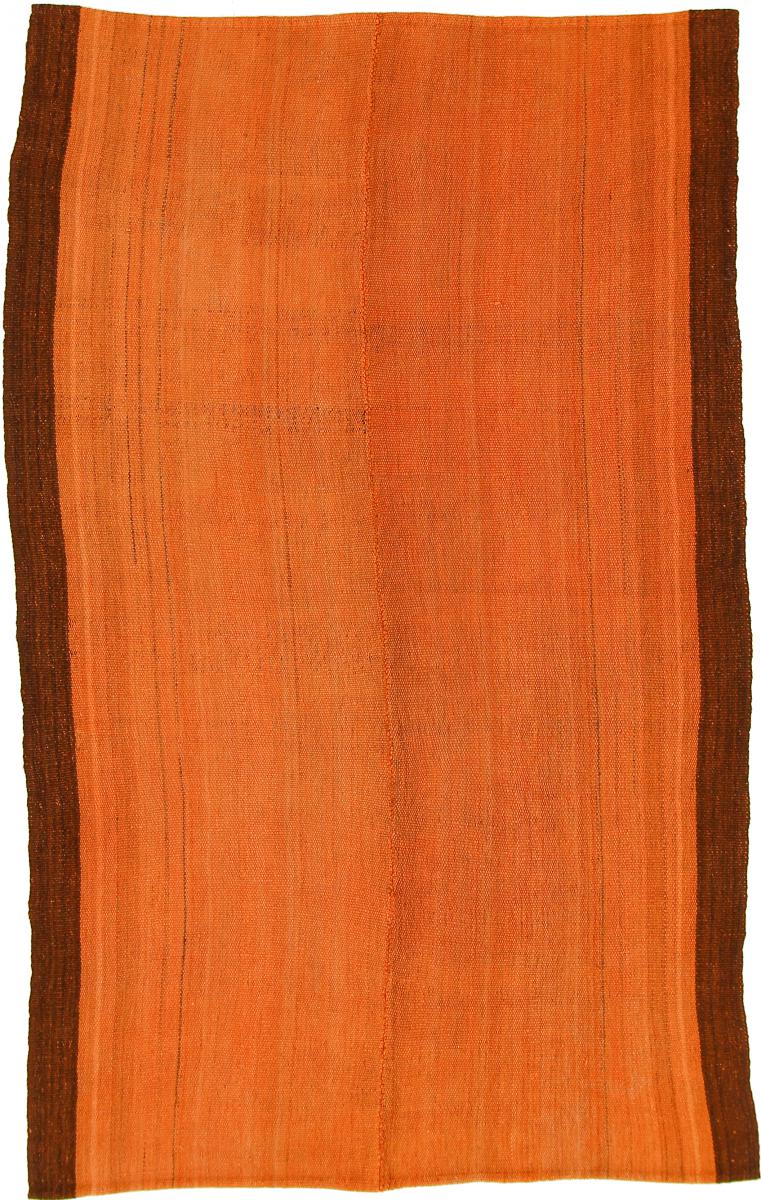 Nain Trading Tapete Persa Kilim Fars Antigo 231x146 Dark Brown/Orange (Tecidos à mão, Pérsia / Irão, Lã)