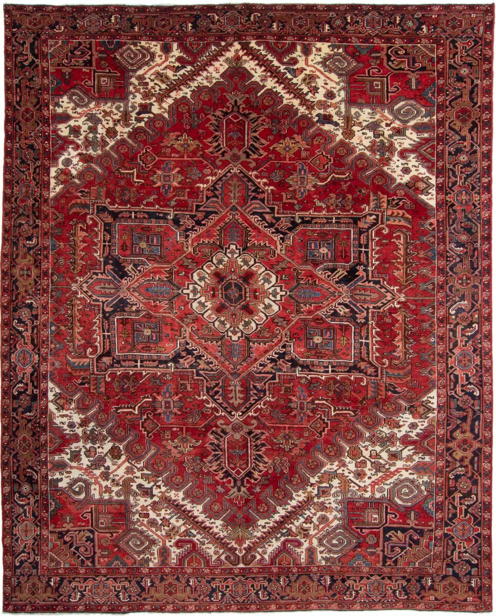 Nain Trading Tapete Oriental Heriz 376x307 Red/Rust (Lã, Pérsia / Irão, Mão-atada)