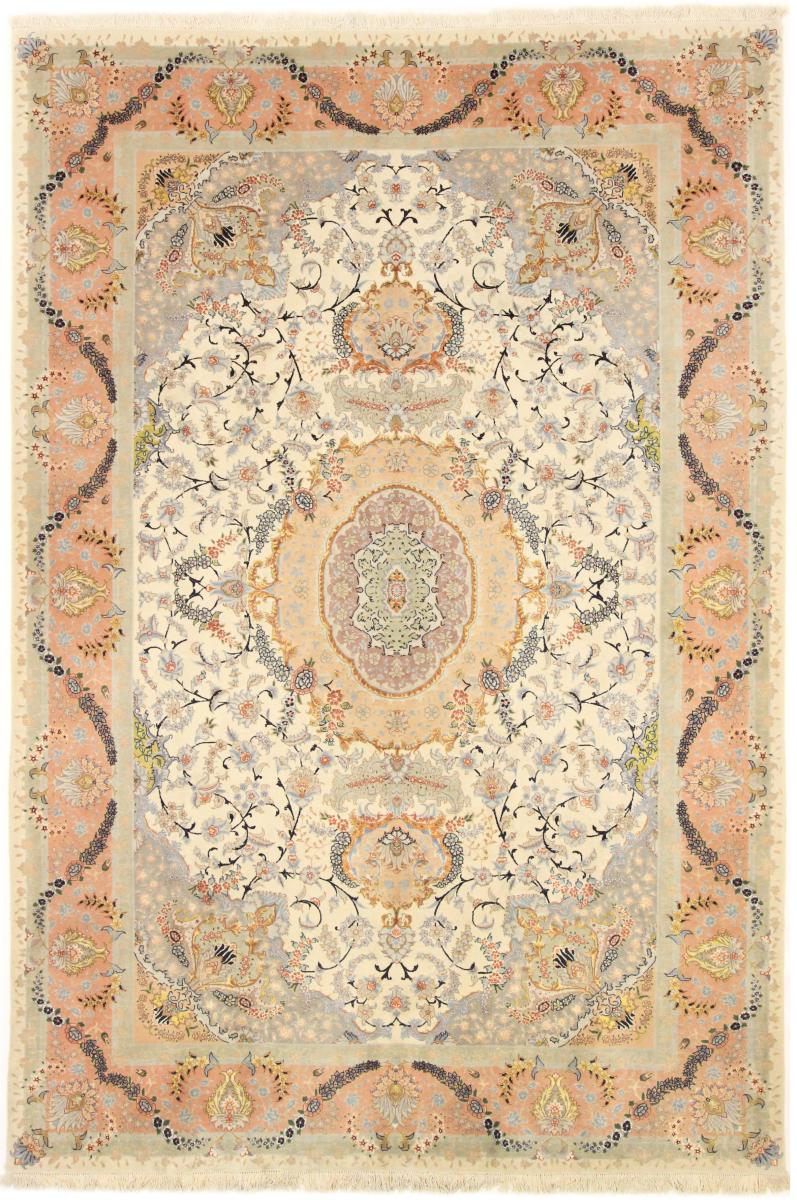 Nain Trading Tapete Oriental Tabriz 304x200 Beige (Lã, Pérsia / Irão, Mão-atada)