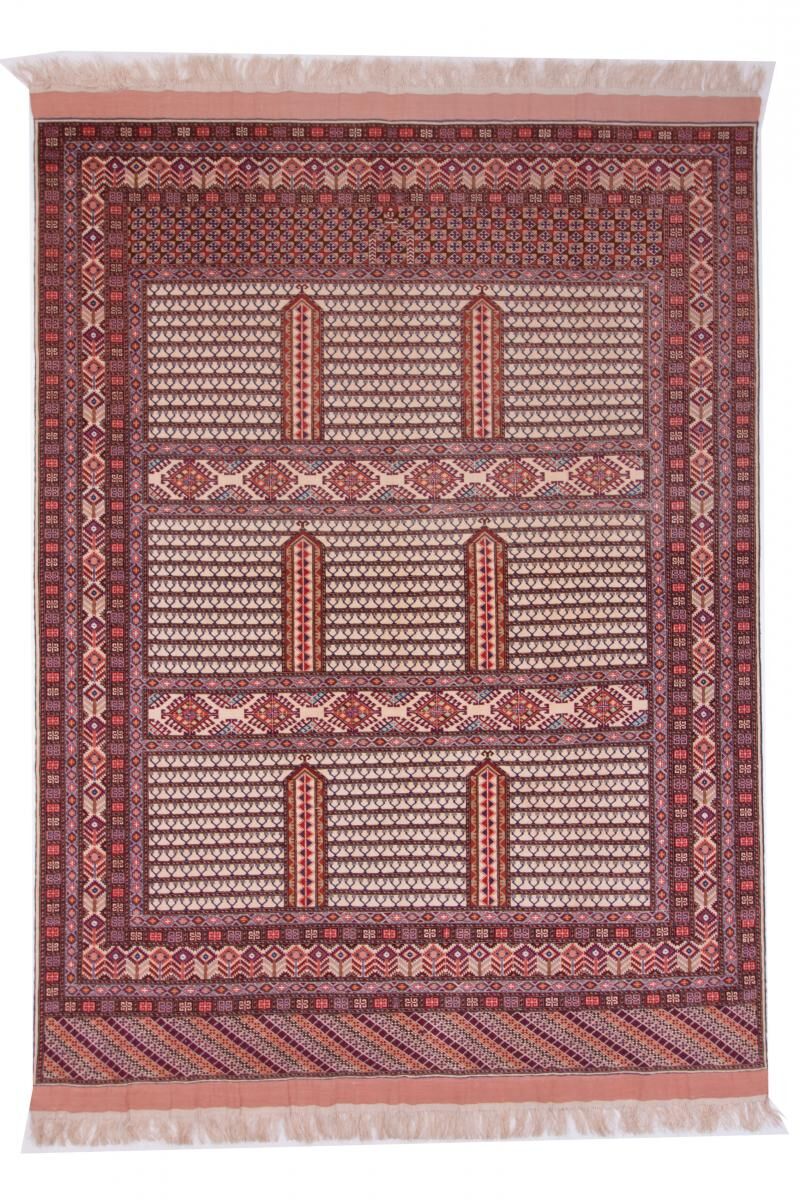 Nain Trading Tapete Oriental Afegão Mauri Kabul 280x216 Beige/Pink (Lã / seda, Afeganistão, Mão-atada)