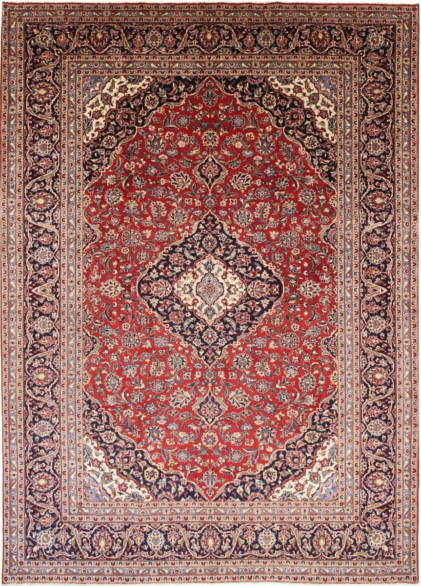 Nain Trading Tapete Oriental Keshan 405x291 Rust/Pink (Lã, Pérsia / Irão, Mão-atada)