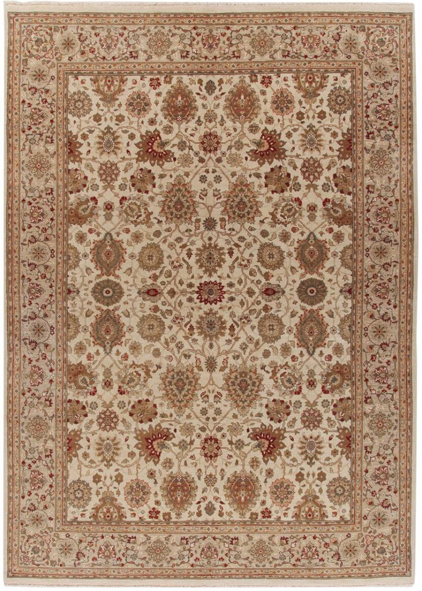 Nain Trading Tapete Oriental Indo Tabriz Royal 239x171 Beige/Brown (Lã, Índia, Mão-atada)