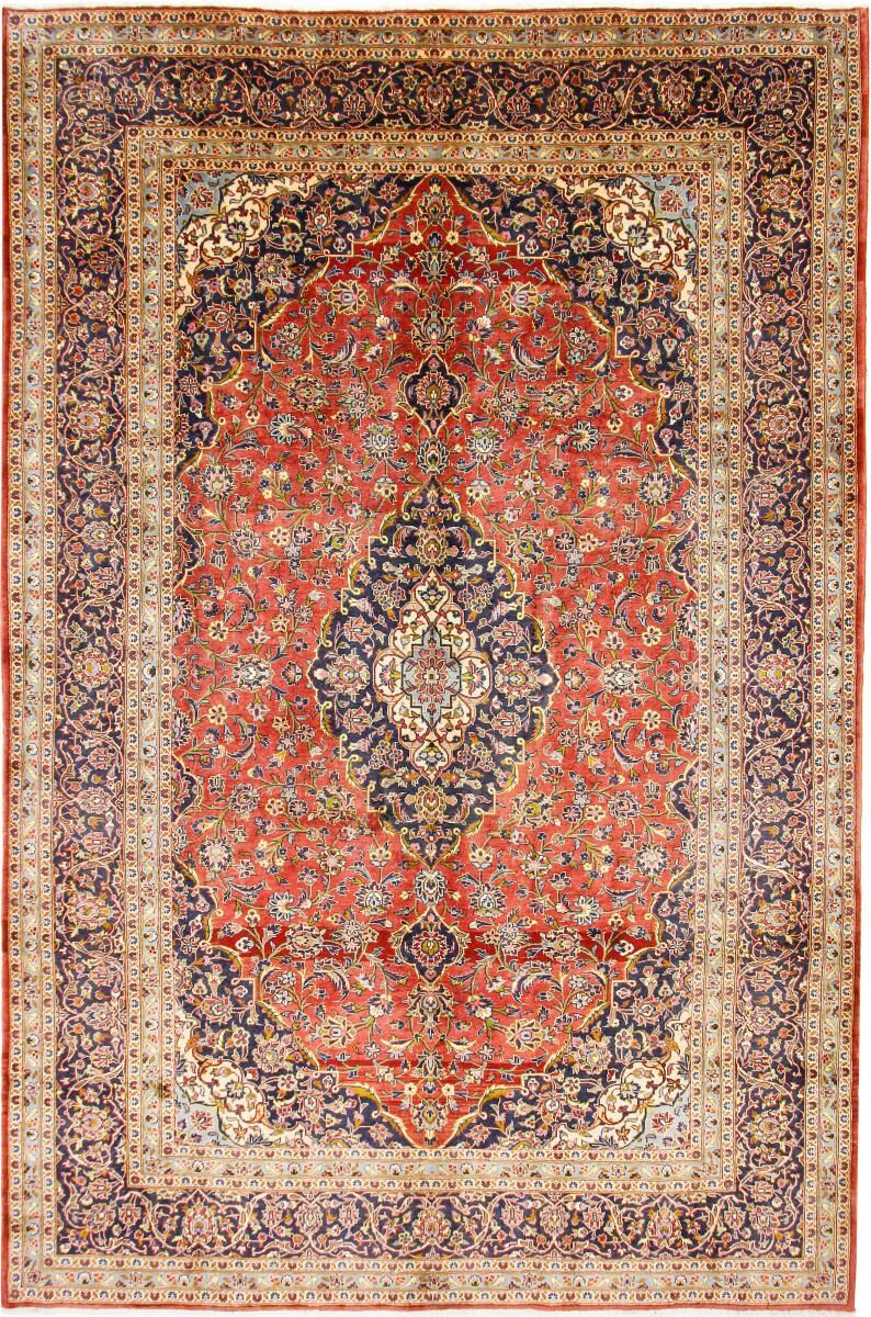Nain Trading Tapete Persa Keshan Kork 388x255 Orange/Purple (Mão-atada, Pérsia / Irão, Lã)