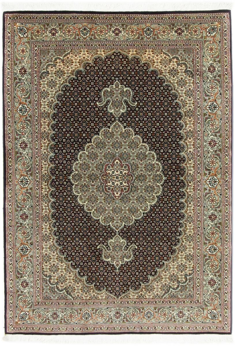 Nain Trading Tapete Oriental Tabriz Mahi 146x101 Dark Grey/Beige (Lã / seda, Pérsia / Irão, Mão-atada)
