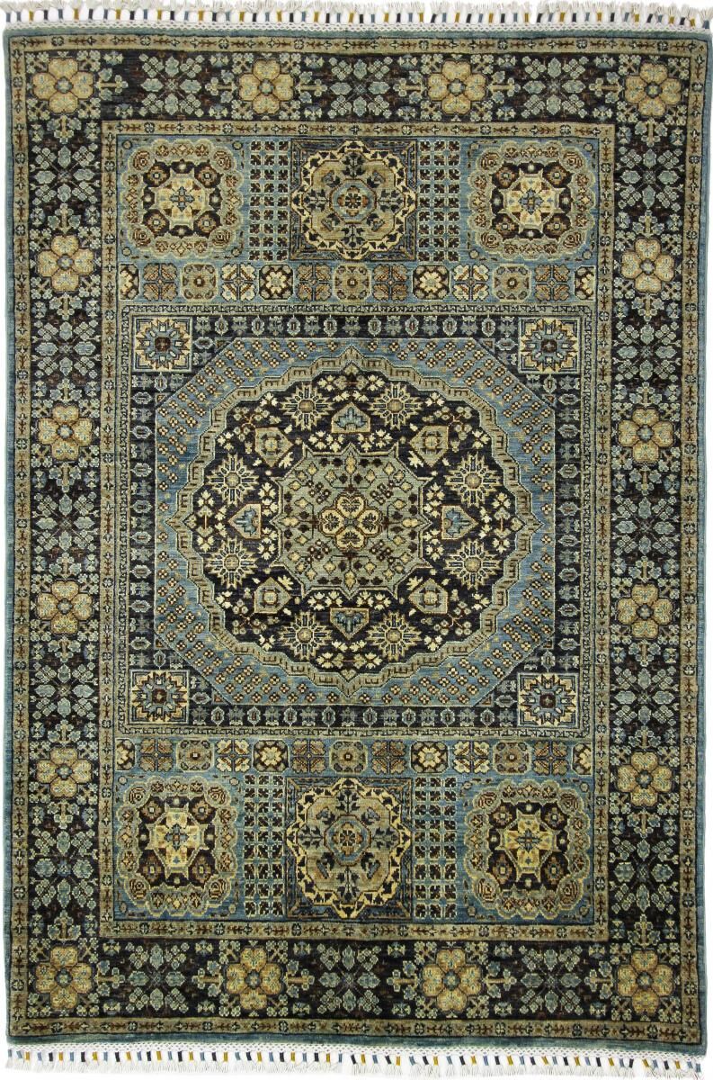 Nain Trading Oriental Rug Mamluk 184x123 Dark Grey/Dark Brown (Wool, Afghanistan, Hand-Knotted)