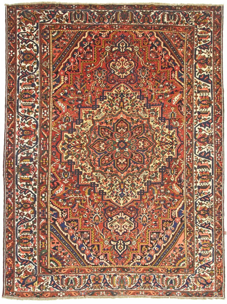 Nain Trading Tapete Oriental Bakhtiari 418x312 Beige/Rust (Lã, Pérsia / Irão, Mão-atada)