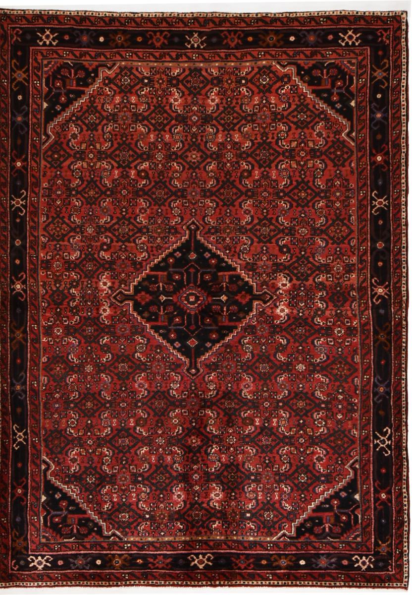 Nain Trading Tapete Hosseinabad 225x161 Dark Grey/Dark Brown (Pérsia / Irão, Lã, Mão-atada)