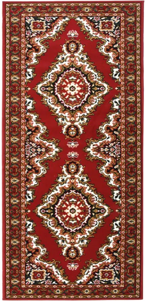 vidaXL Passadeira 80x150 cm polipropileno vermelho oriental