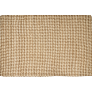 Beliani Matta Beige Jute 200 x 300 cm Hundtandsmönster Handvävd Boho Hall Sovrum