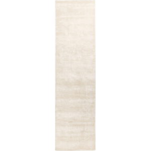 Beliani Gångmatta Ljusbeige Viskos 80 x 300 cm Tuftad Kort Lugg Modern