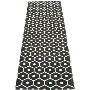 Pappelina - Honey Black/vanilla 70x225 Cm - Black/vanilla - Plastmattor