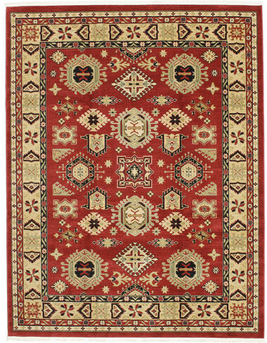 RugVista Orientalisk Matta Shirvan Kazak 240X300 Mörkröd/Mörkbeige