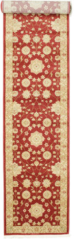 RugVista Farahan Ziegler Matta 80X400 Orientalisk Hallmatta Mörkbeige/Roströd