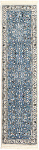 RugVista 80X300 Nain Florentine Matta Orientalisk Hallmatta Ljusgrön/Mörkblå