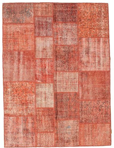 RugVista Äkta Matta Patchwork 171X232 Ljusrosa/Mörkröd (Ull, Turkiet)