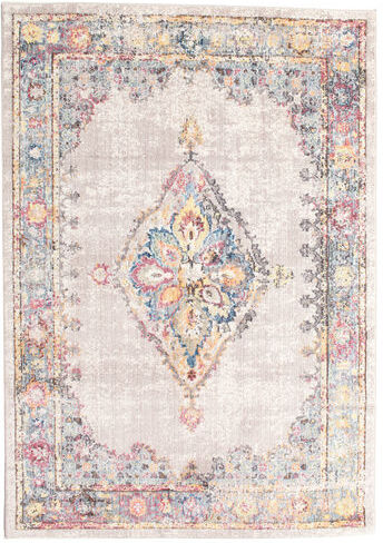 RugVista 140X200 Cornelia Matta Orientalisk Vintage Beige/Ljusgrå/Ljusrosa