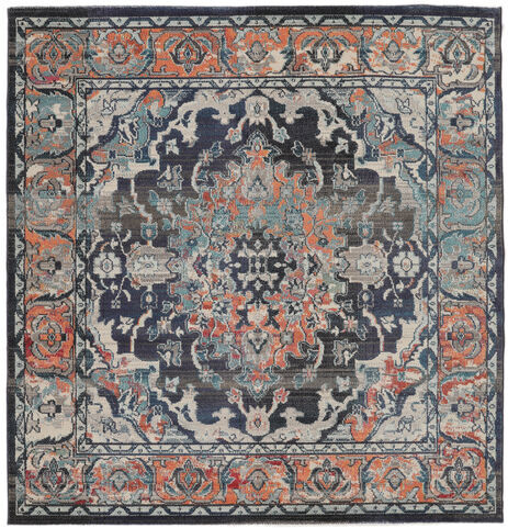 RugVista 250X250 Orientalisk Matta Elnath Kvadratisk Ljusgrå/Svart Stor