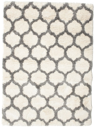 RugVista Modern Matta Berber Shaggy Illusia 120X170 Beige/Ljusgrå