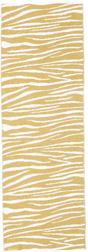 RugVista 70X280 Hallmatta Zebra Modern Mörkbeige/Vit/Cremefärgad