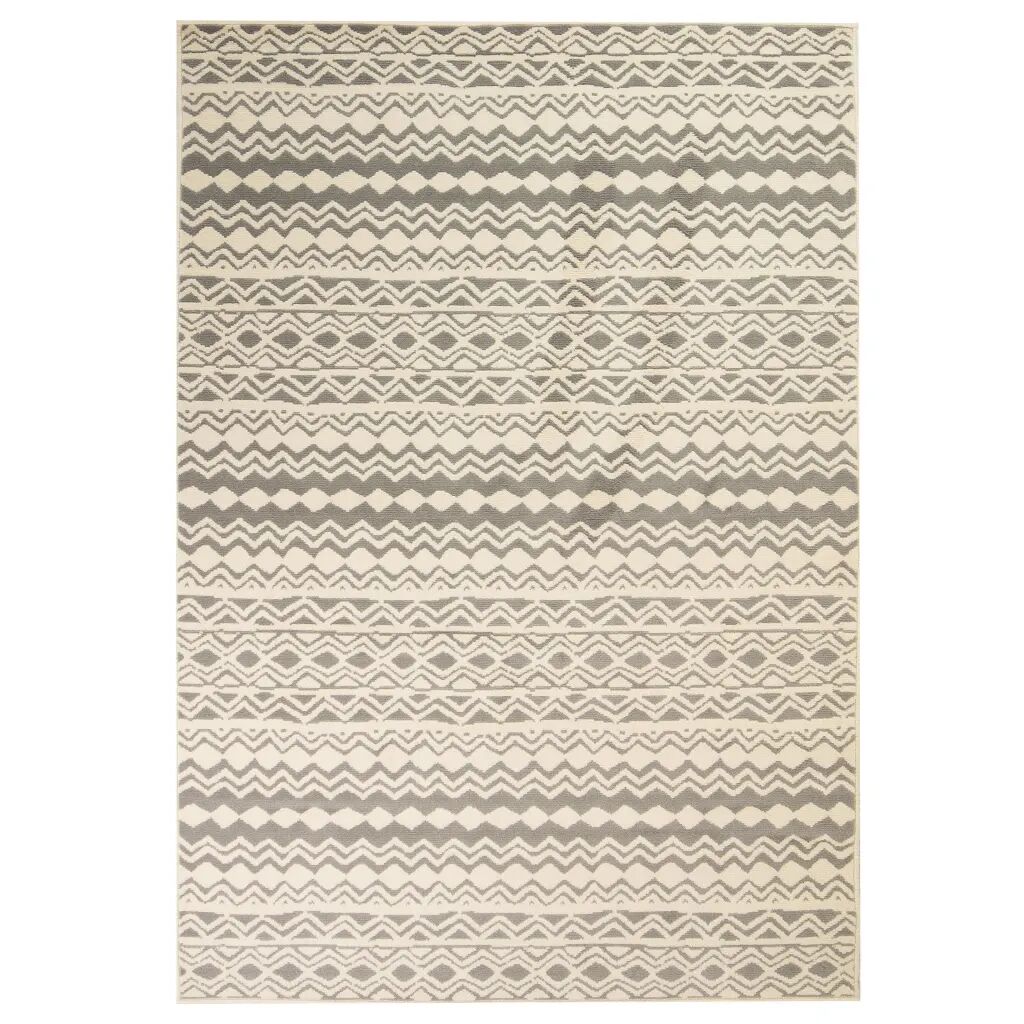 vidaXL Moderný koberec, tradičný dizajn, 120x170 cm, béžovo-sivý