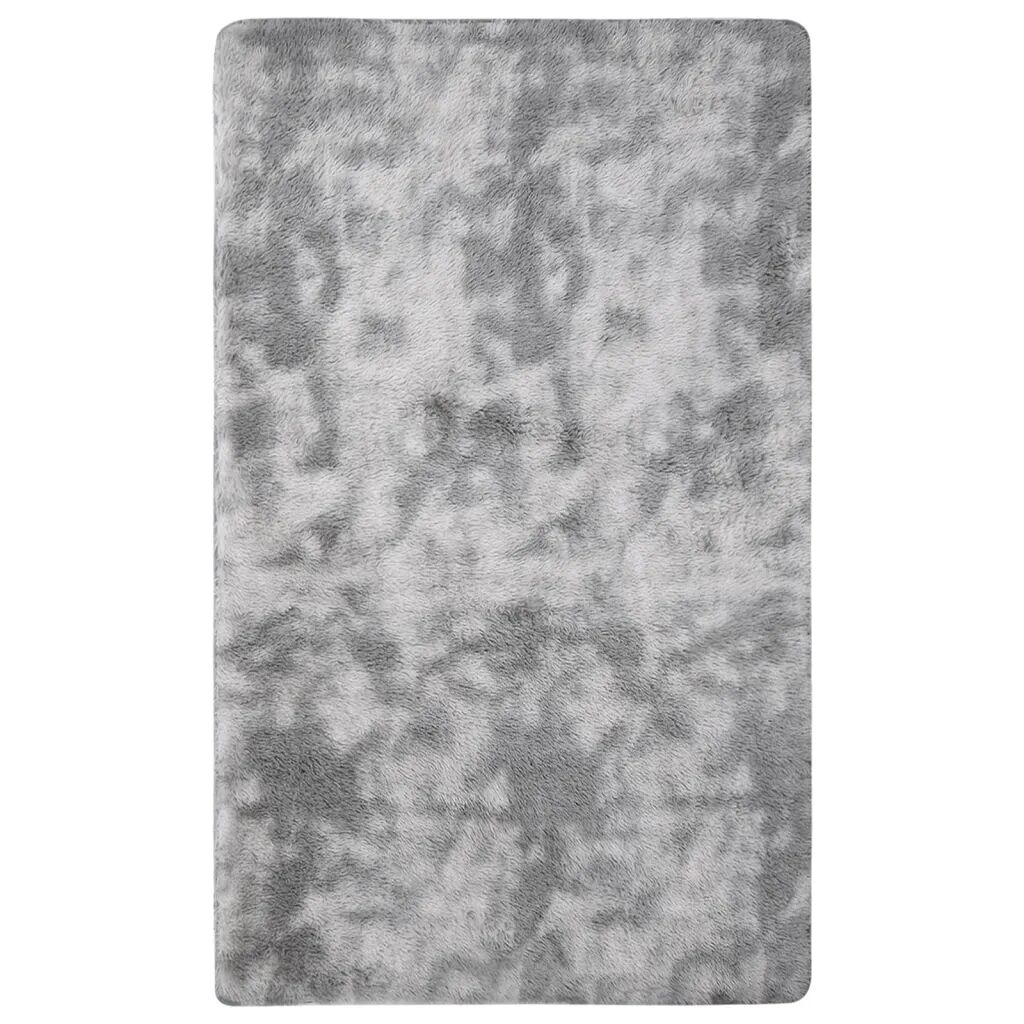 vidaXL Chlpatý shaggy koberec sivý 270x180 cm