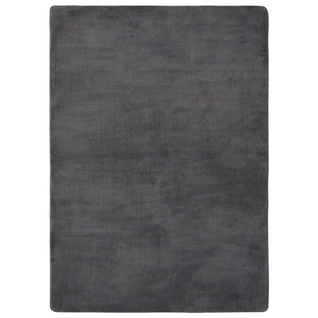 vidaXL Plyšový koberec antracitový 170x120 cm