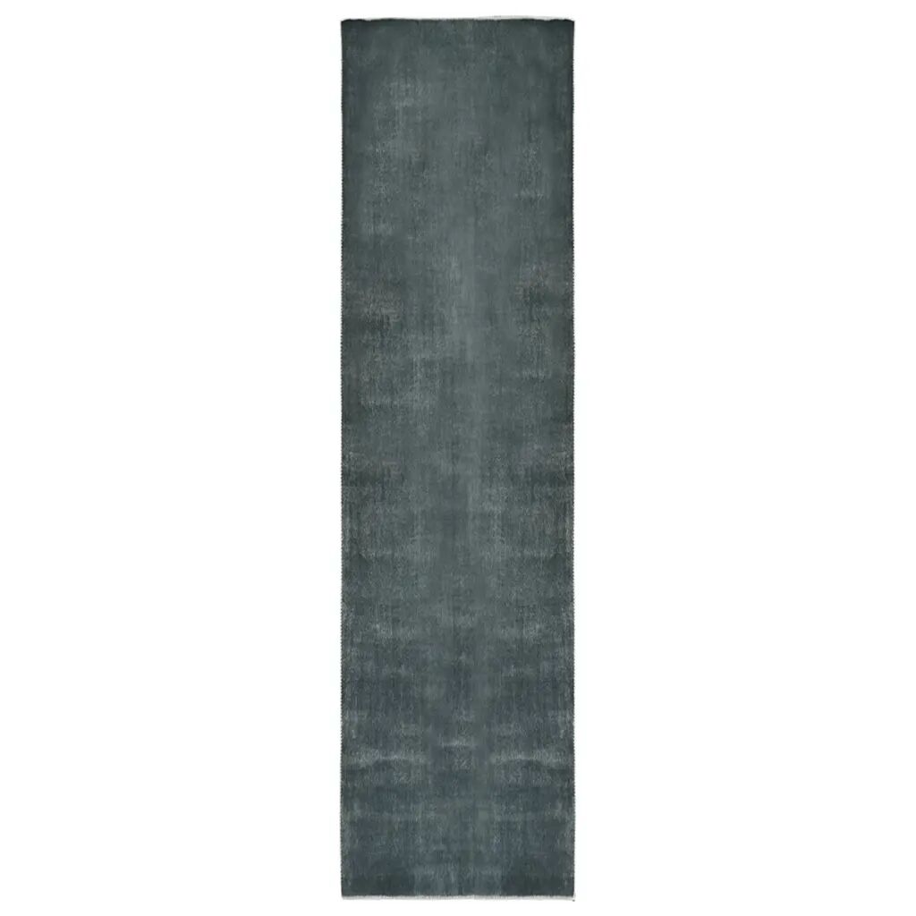 vidaXL Koberec behúň skladací a prateľný sivý 100x400 cm polyester