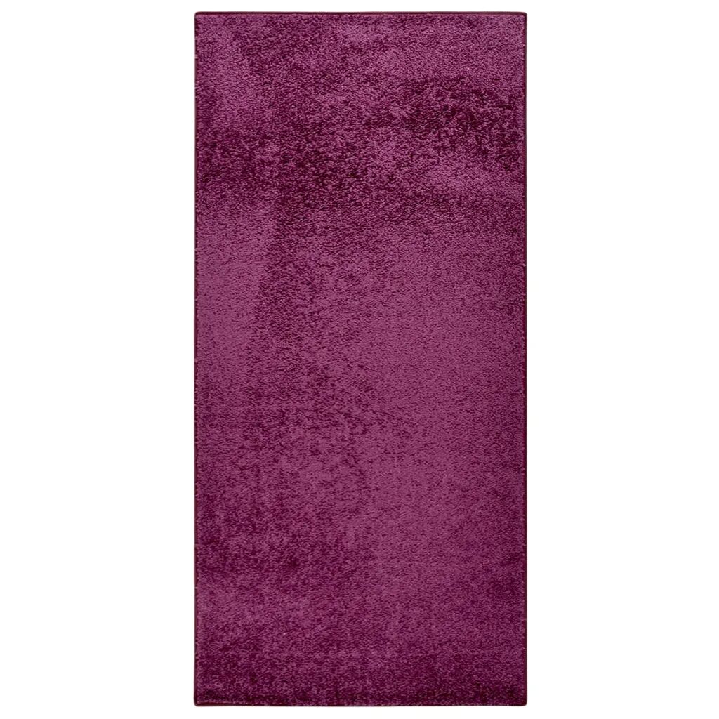vidaXL Protišmykový koberec s mäkkým vlasom 115x170 cm ružový