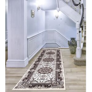 Astoria Grand Beier Cream Area Rug white 220.0 H x 60.0 W x 1.0 D cm